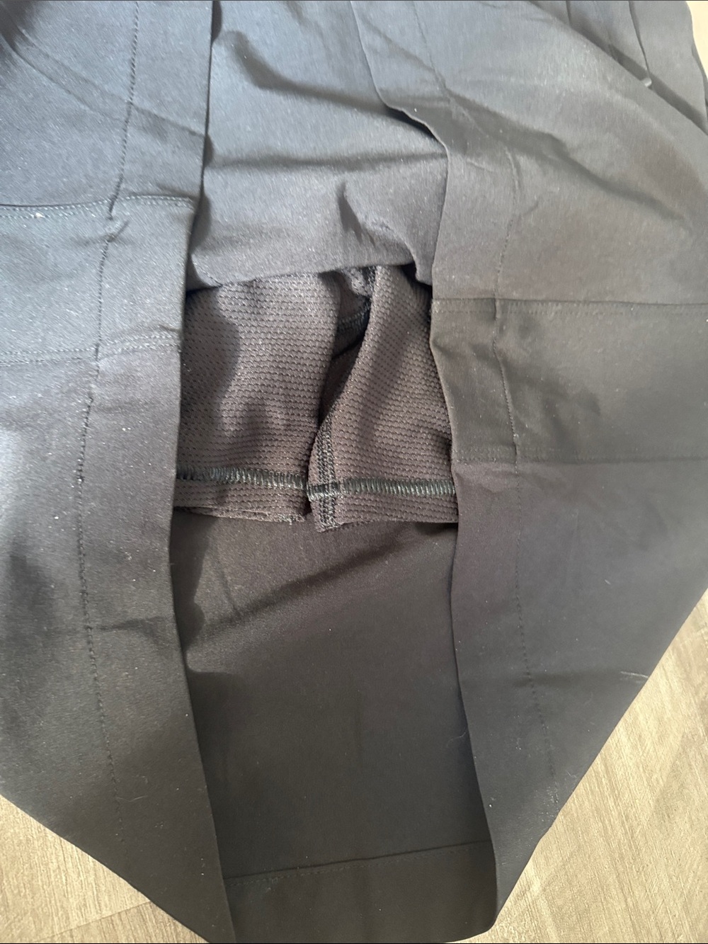 Athleta Black Expedition Sleeveless Zip Front Drawstring Waist Athletic Dress 0 - Picture 6 of 7